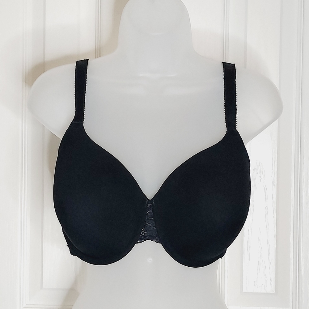 Wacoal black bra with lace sides underwire pushup bra 🤍36DDD - Picture 11 of 12